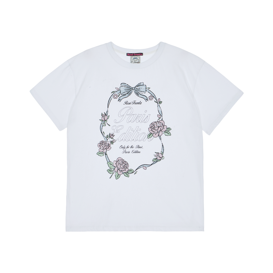 로제프란츠 빈티지 플로럴 프레임 티셔츠 화이트(Rosefrantz Vintage Floral Frame T-shirt [White]) - 1
