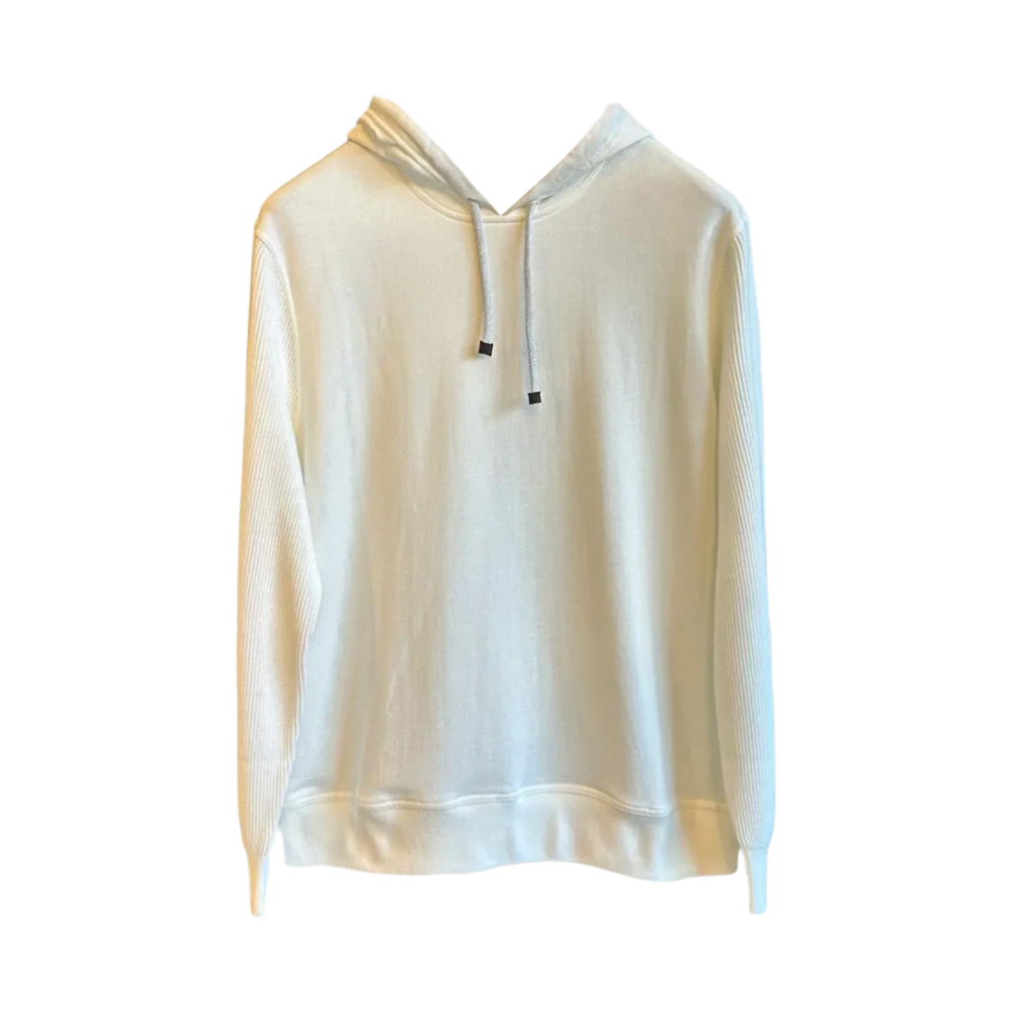 MW8489053G-C7220 Brunello Cucinelli Cotton Hooded Off White