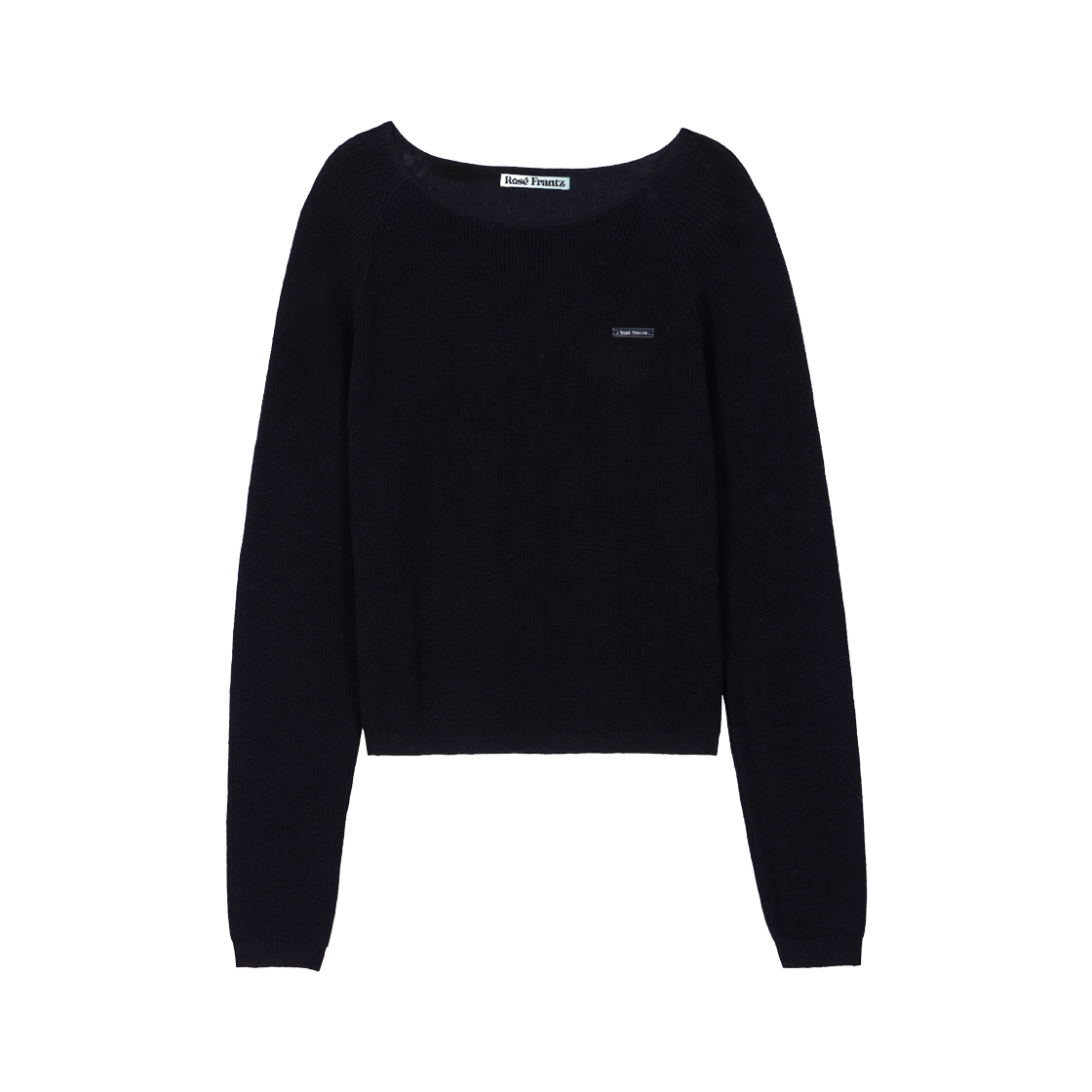 RS26SKN102BLK Rosefrantz Boatneck Sheer Basic Knit [Black]