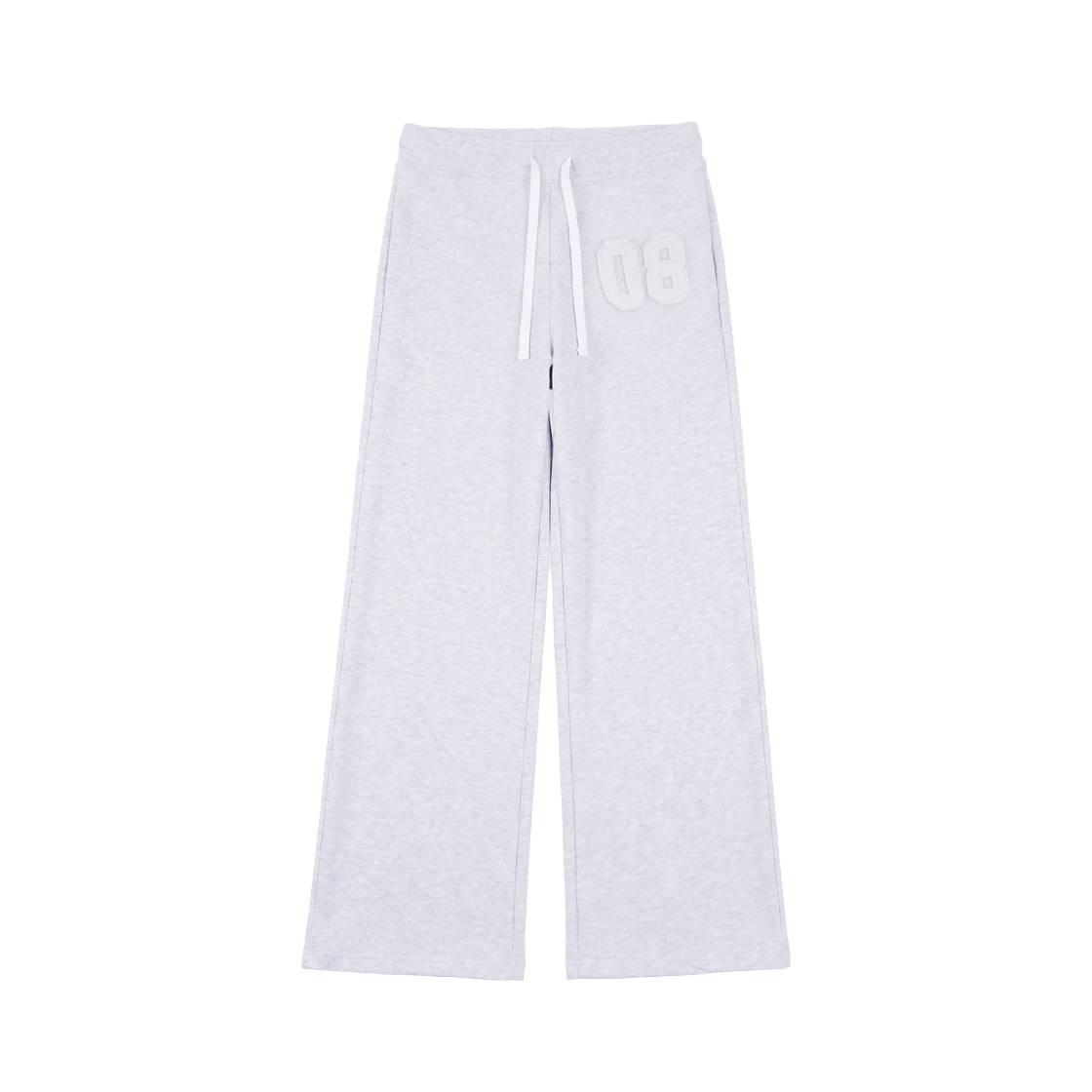 RS26CSP102WMG Rosefrantz Patchwork Bootcut Sweatpants [White Melange]