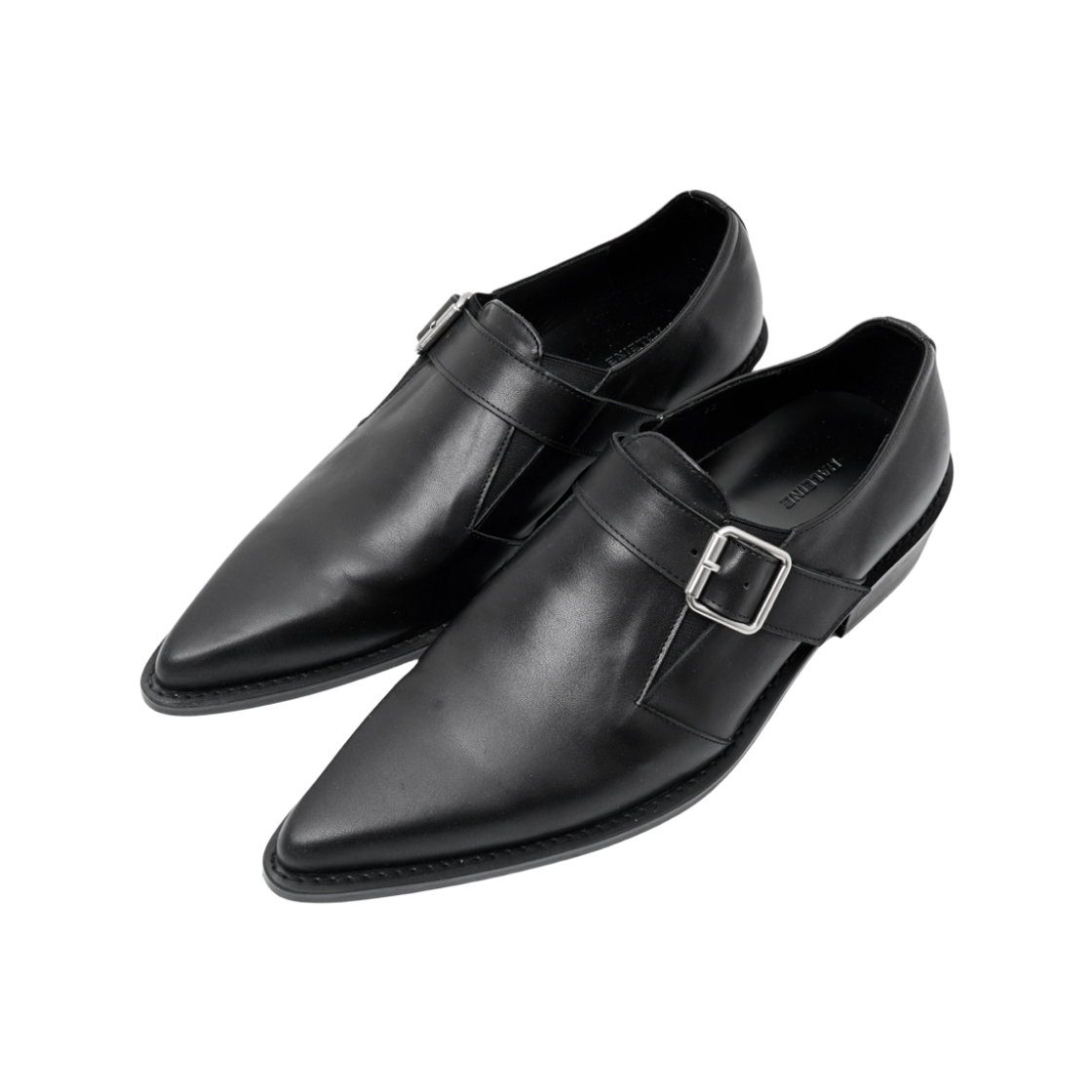 WH401 [프리오더] Haleine Pointed Toe Monk Strap Black (WH401)