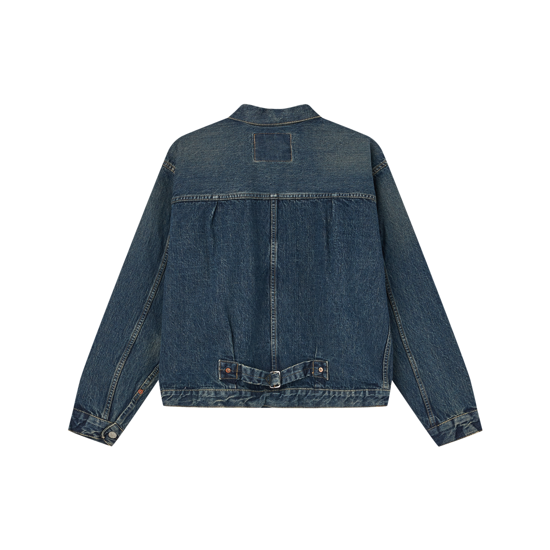 오어슬로우 타입1 40's 플리츠 프론트 블라우스 유즈드 워시 블루 - 26SS(Orslow Type1 40's Pleated Front Blouse Used Wash Blue - 26SS) - 2