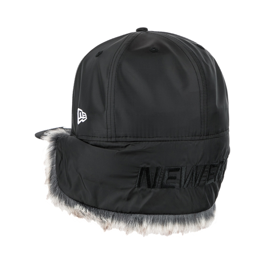 뉴에라 아웃도어 워터 리펠런트 퍼 플립 다운 피티드캡 블랙(New Era Outdoor Water Repellent Fur Flip Down Fitted Cap Black) - 2
