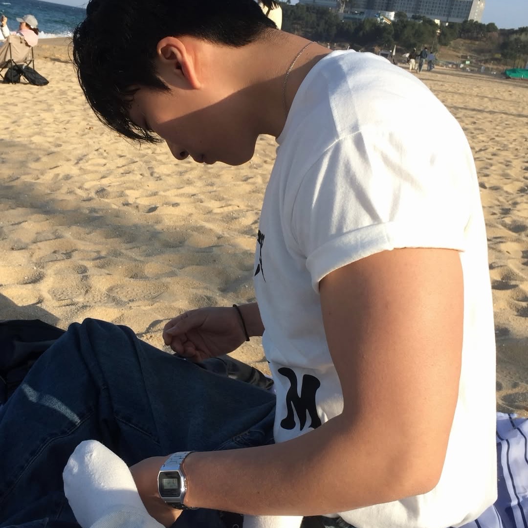 AMOU AM Star Half T-Shirts White 착용 스타일 - 7