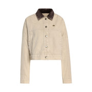 (W) Adidas Canvas Track Top Jacket Stone Khaki - KR Sizing