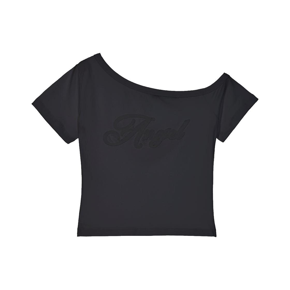 RS26UTS115CRC Rosefrantz Sweet Angel Patchwork T-shirt [Charcoal]