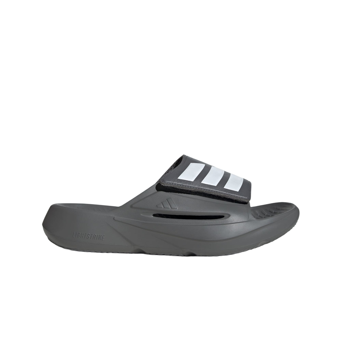JS3587 Adidas Lightblaze Slides Grey Four Cloud White
