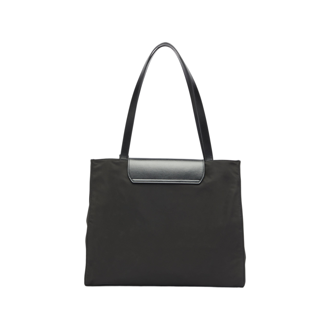 디젤 1DR 쇼핑백 나일론 레더 플랩 블랙(Diesel 1DR Shopping Bag In Nylon with Leather Flap Black) - 2