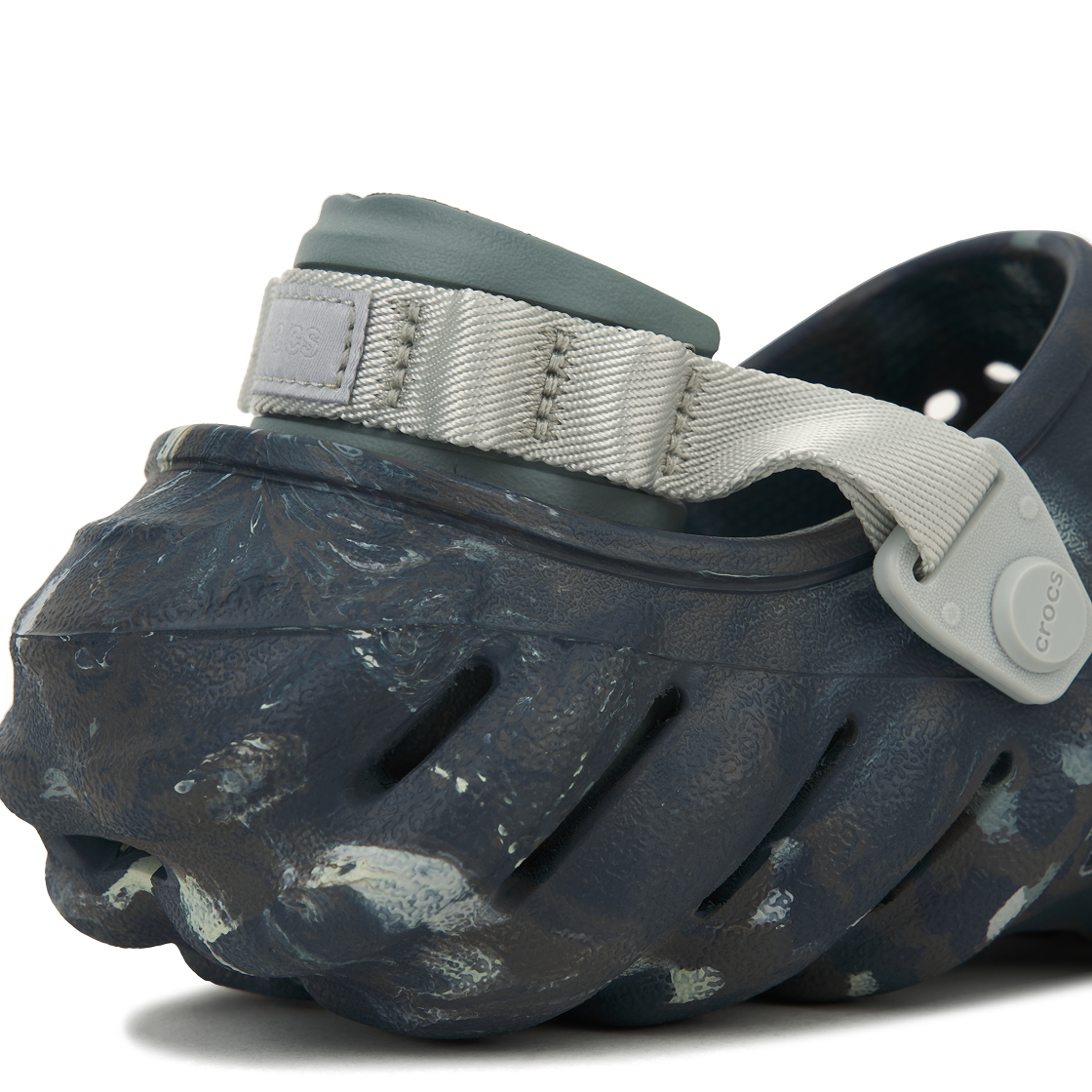 크록스 에코 마블드 클로그 블랙 샌드 멀티(Crocs Echo Marbled Clog Black Sand Multi) - 8