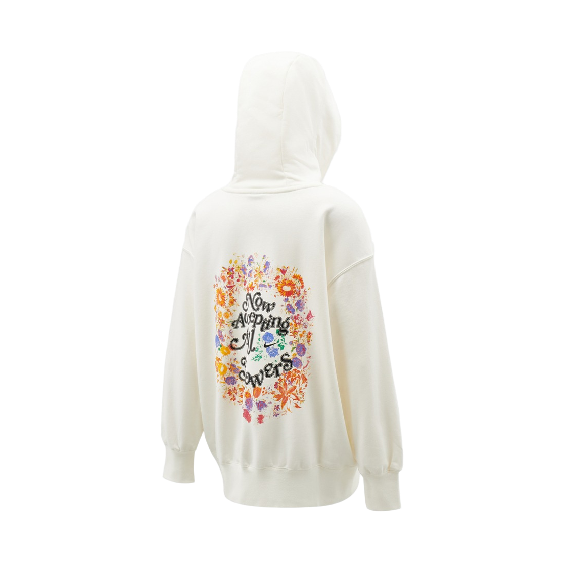 HV8103-133 (W) Nike Phoenix Fleece Oversized Pullover Basketball Hoodie Sail Black - Asia