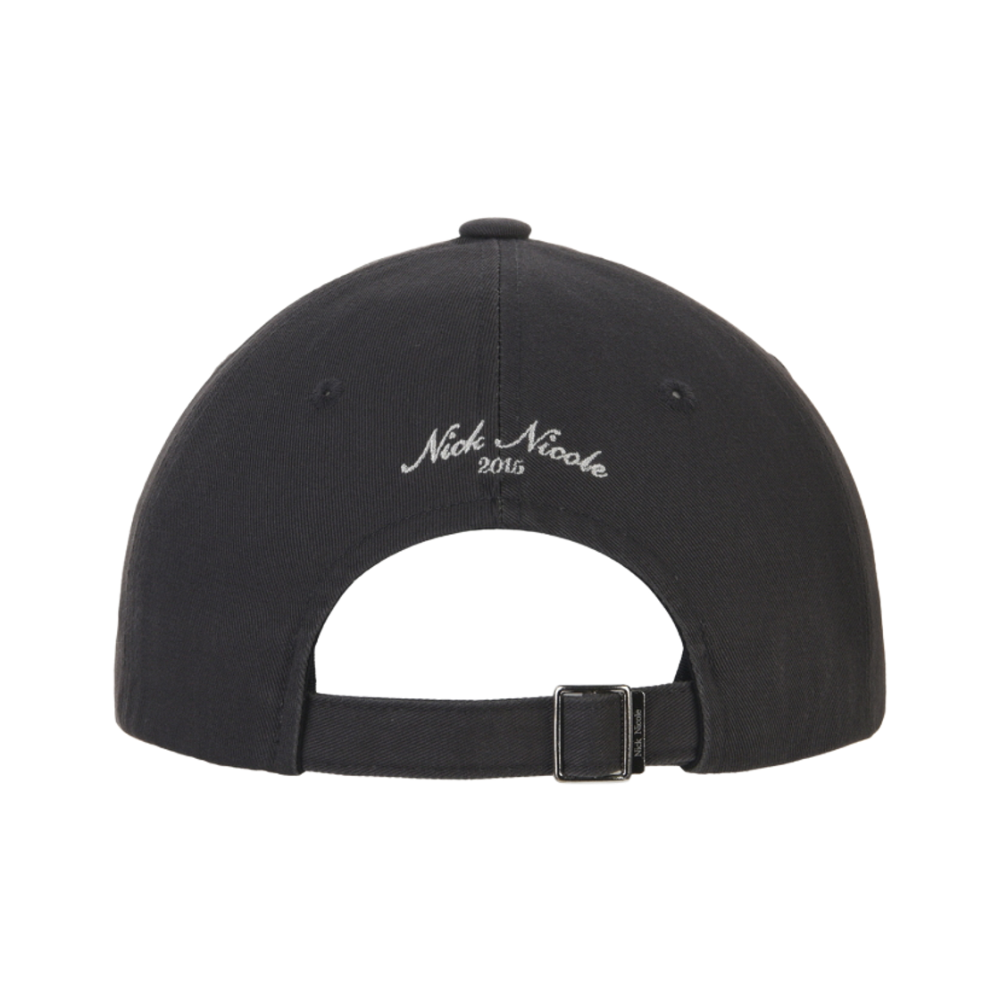 닉앤니콜 니콜 레터링 볼 캡 차콜(NICK&NICOLE Nicole Lettering Ball Cap Charcoal) - 2