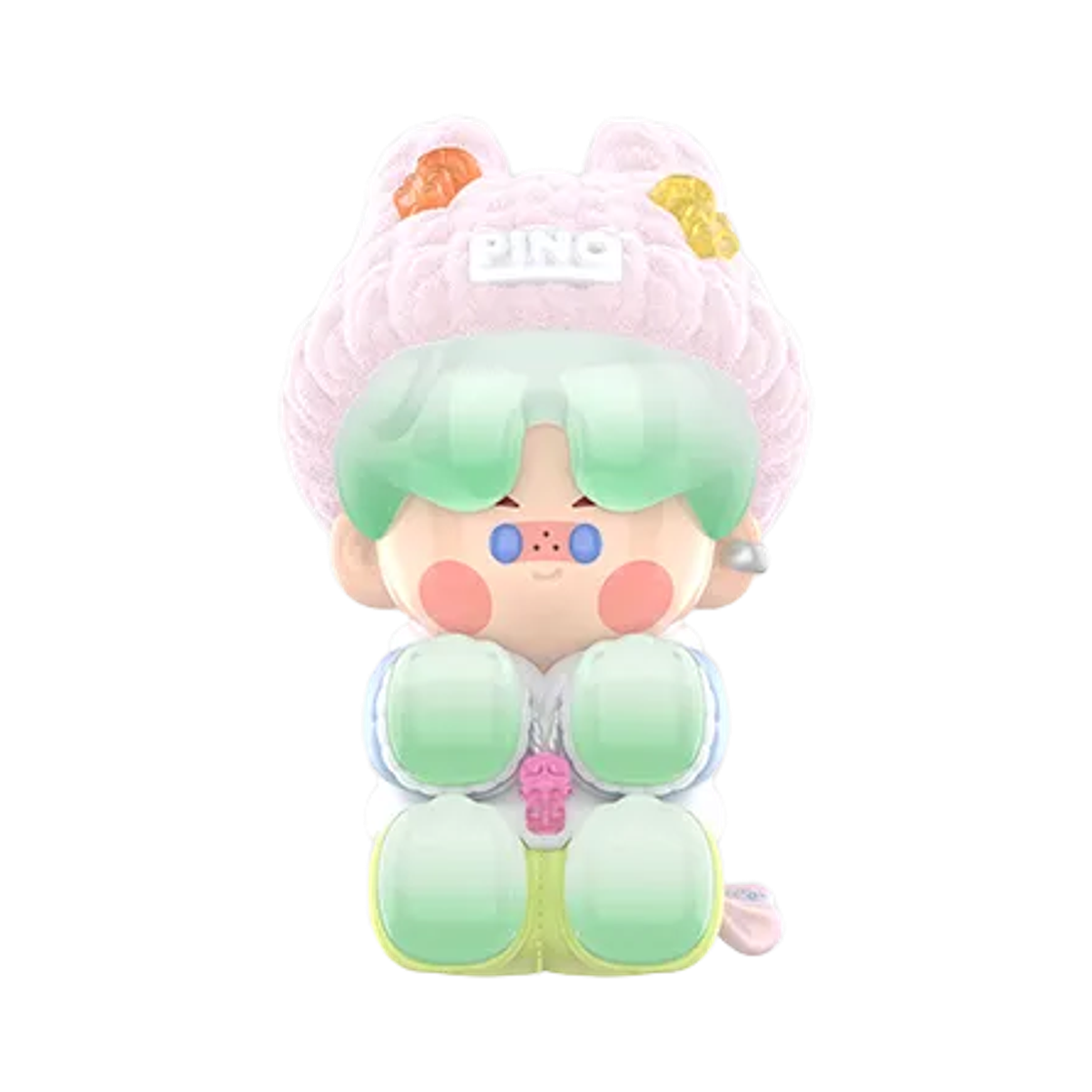 - Pop Mart Pino Jelly I'm Your Doll Series Figures Wool Hat Doll (Opened Case)