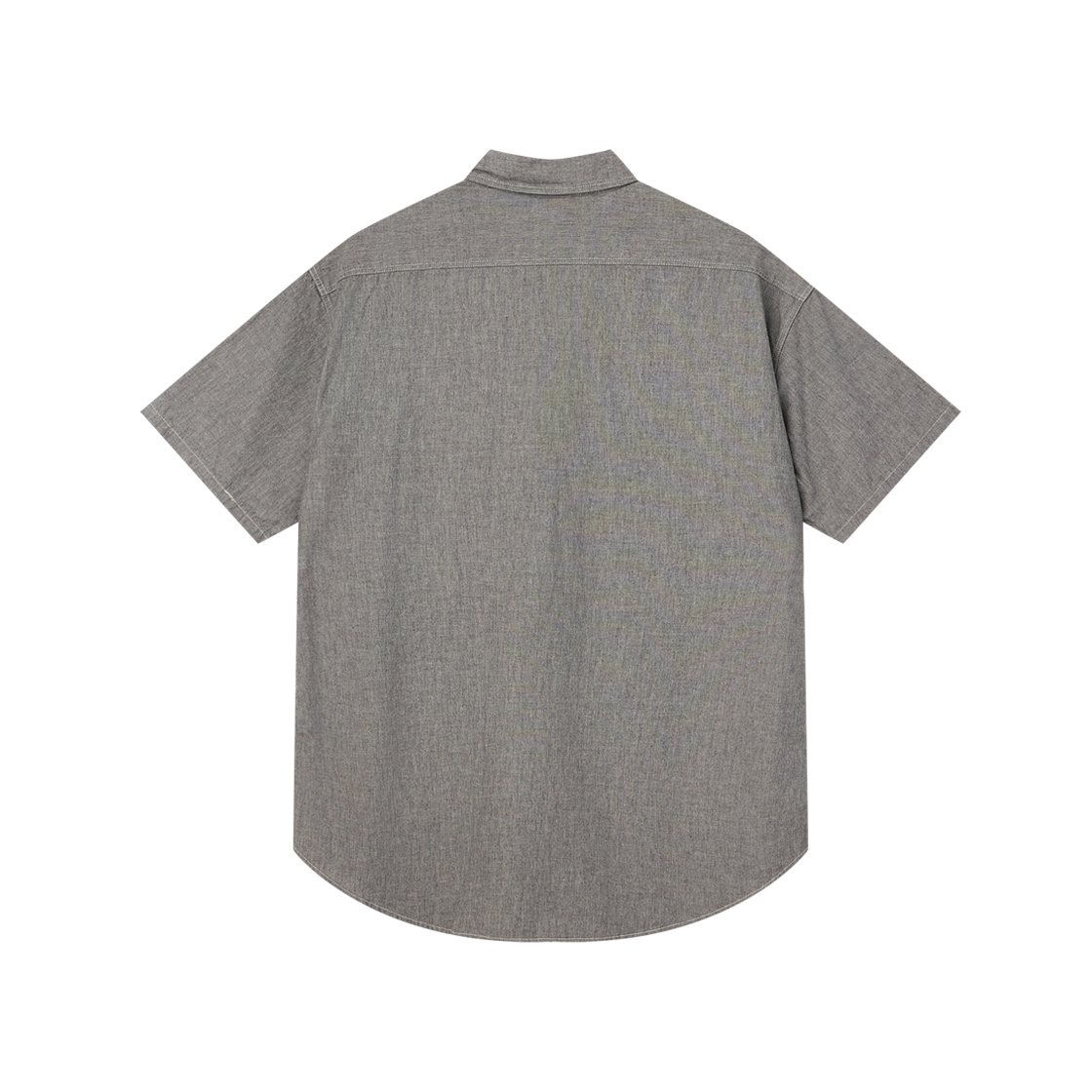 오어슬로우 쇼트 슬리브 그레이 샴브레이 워크 셔츠 위드 플랩 포켓 그레이 - 26SS(Orslow Short Sleeve Gray Chambray Work Shirt With Flap Pocket Gray - 26SS) - 2