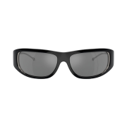 Diesel Wraparound Style Sunglasses Black Flash Mirror