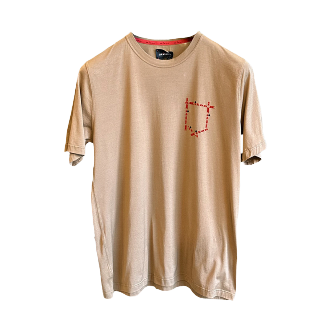 키톤 로고 포켓 숏슬리브 티셔츠 브라운(Kiton Logo Pocket Short Sleeve T-Shirt Brown)