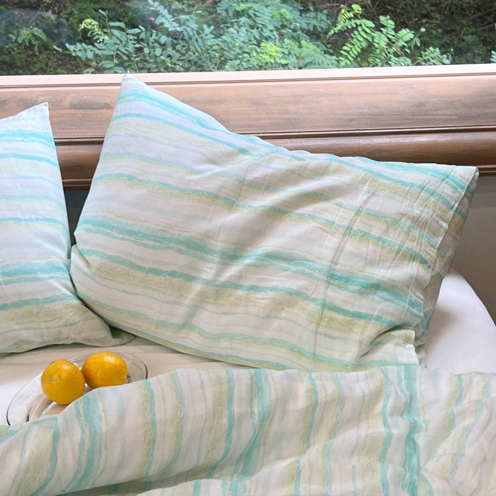 무성화 수풀 100% 텐셀 모달 베개커버 40x60cm(MUSEONGHWA Forest Tencel modal pillow cover 40x60cm) - 5