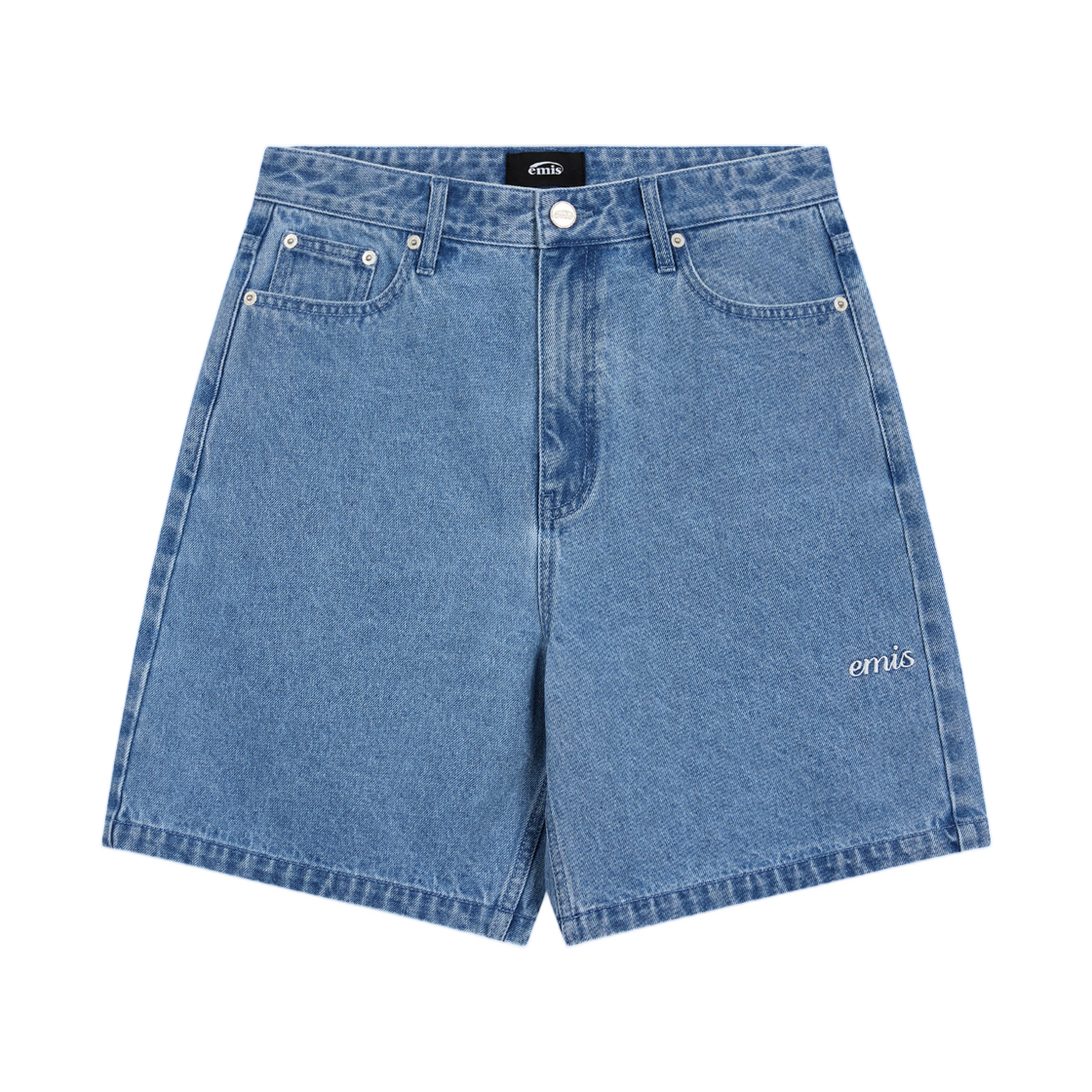 이미스 페이즐리 데님 쇼츠 블루(Emis Paisley Denim Shorts Blue)