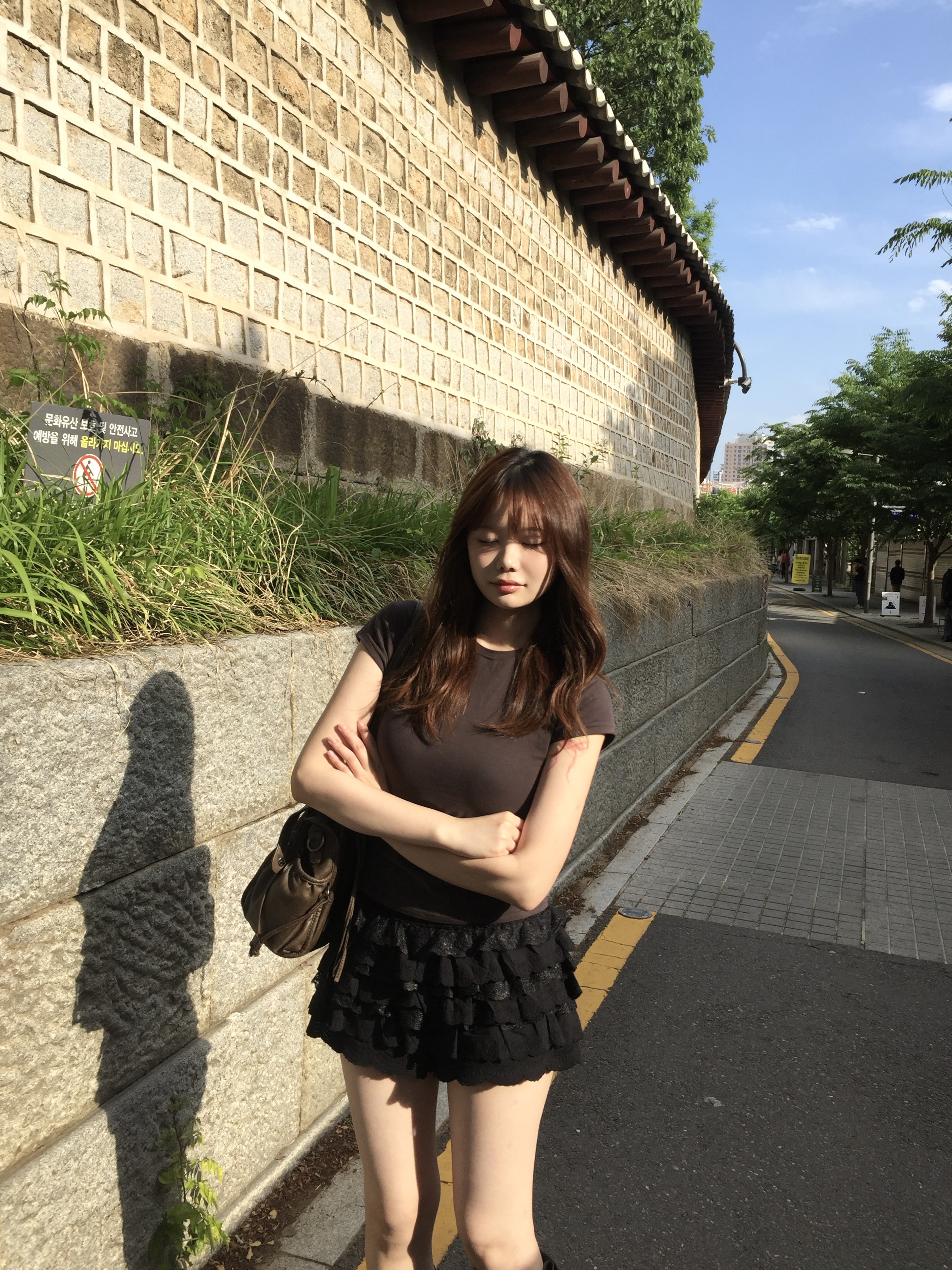 Roughneck Lace Tutu Pants Skirt Black 착용 스타일 - 2