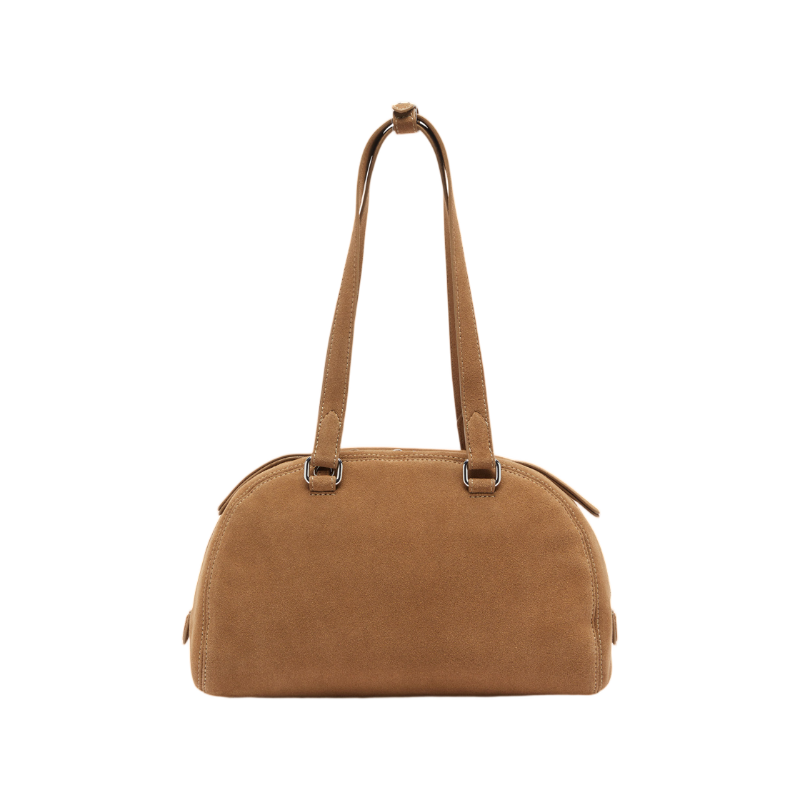 디젤 1DR 돔-스웨이드 숄더백 오발 D 로고 베이지(Diesel 1DR Dome-Suede Shoulder Bag with Oval D Logo Beige) - 2