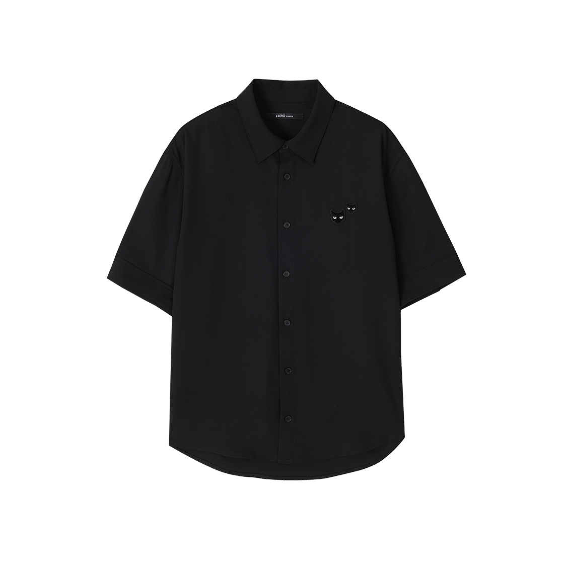 SI3SH880BK SONGZIO ZZERO Twin Panther Half Shirt Black