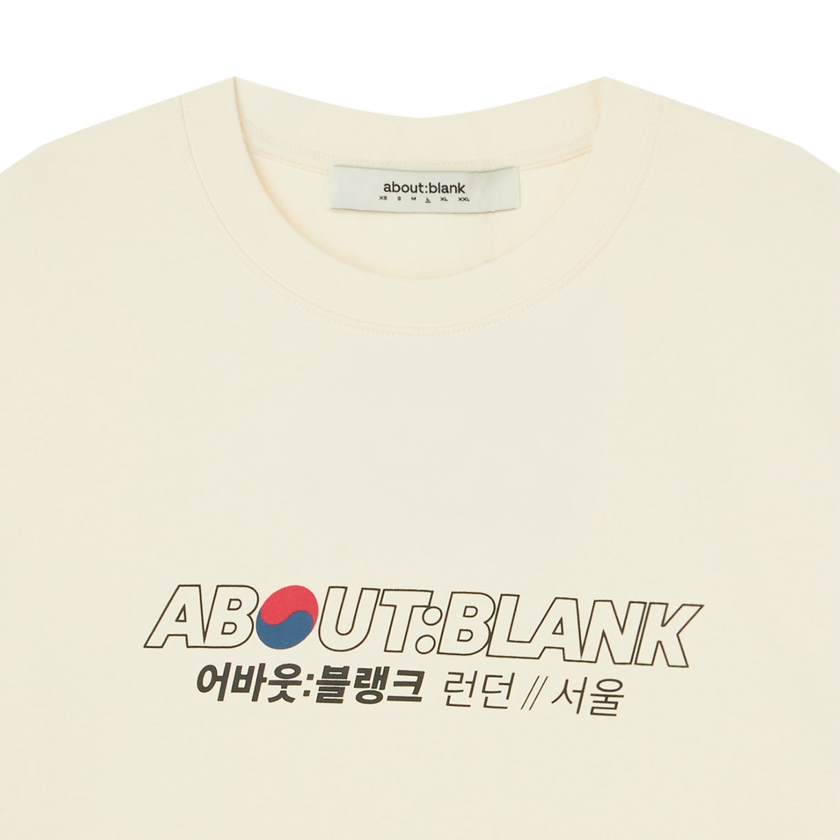 [KREAM 단독] 어바웃블랭크 KREAM 익스클루시브 티셔츠 오트 - 26FW([KREAM 단독] About:Blank KREAM Exclusive T-Shirt Oat - 26FW) - 3