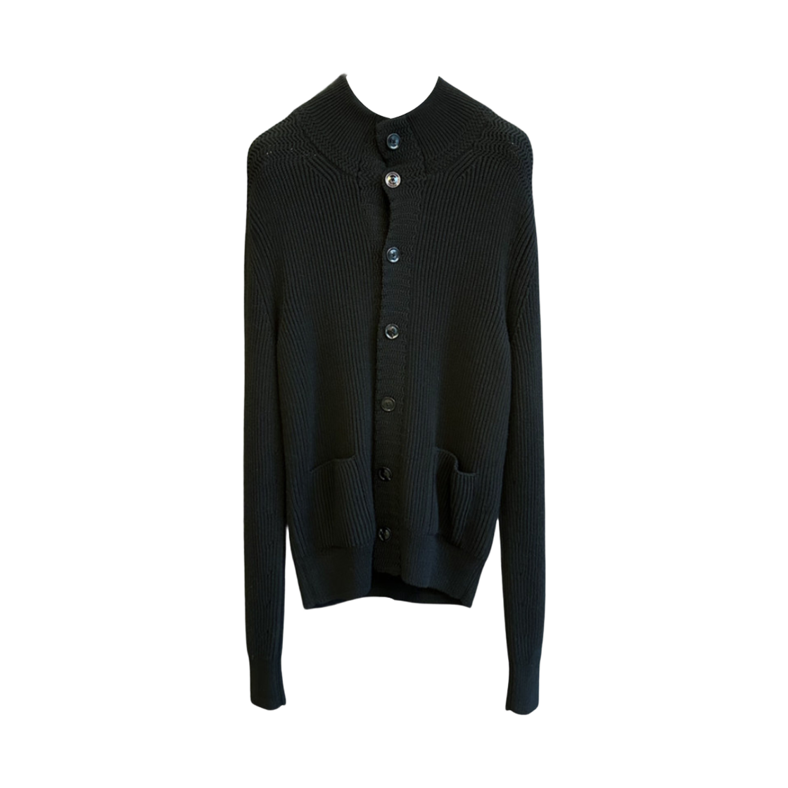 톰포드 버튼 터틀넥 니트 가디건 블랙(Tom Ford Button Turtleneck Knit Cardigan Black)