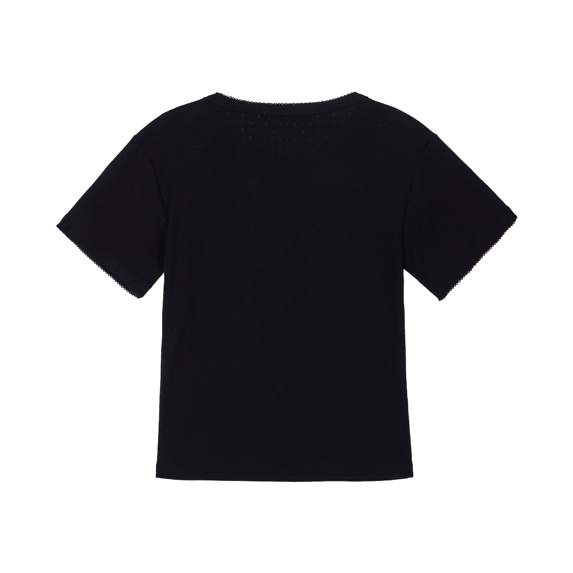 로제프란츠소프트 펀칭 레이스 티셔츠 블랙(Rosefrantz Soft Punching Lace T-shirt [Black]) - 4