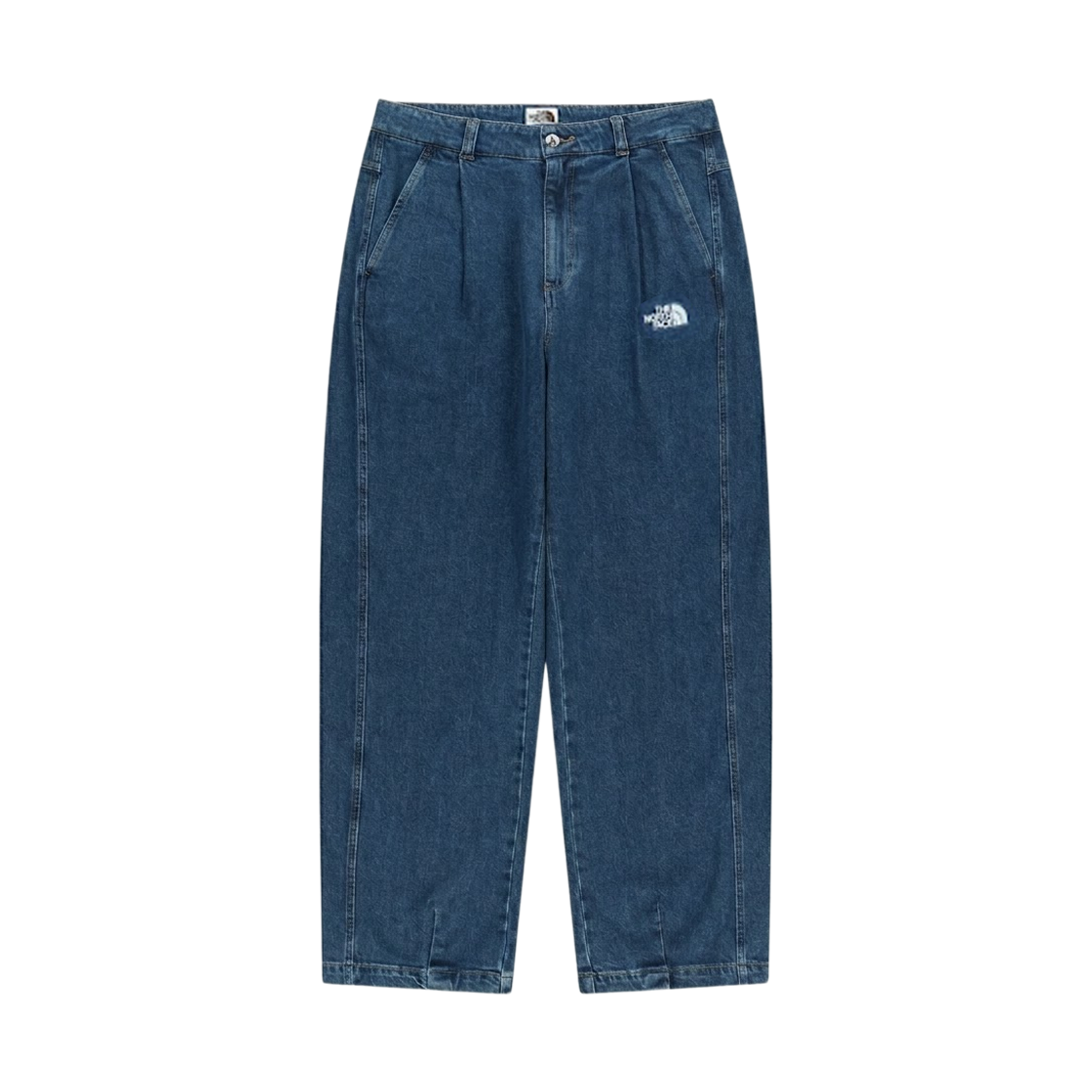 NP6NR57K The North Face White Label Overfit Denim Pants Light Blue