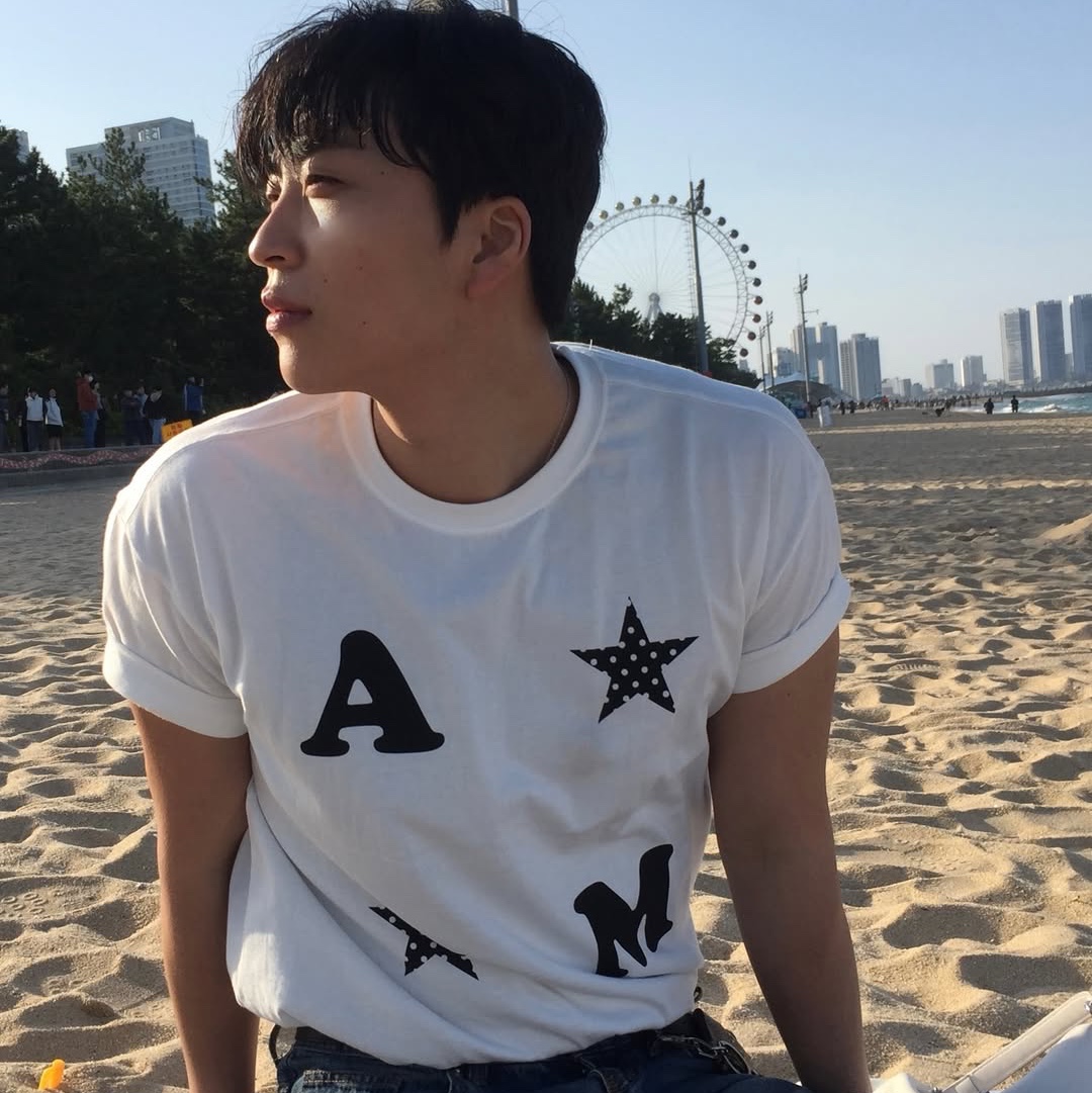 AMOU AM Star Half T-Shirts White 착용 스타일 - 6