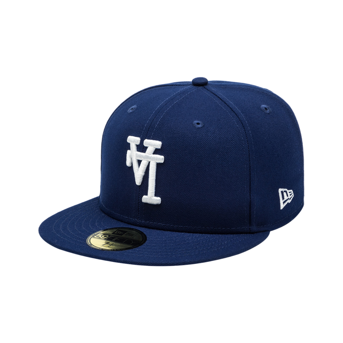 14724882 New Era MLB LA Dodgers Upside Down Fitted Cap Dark Royal