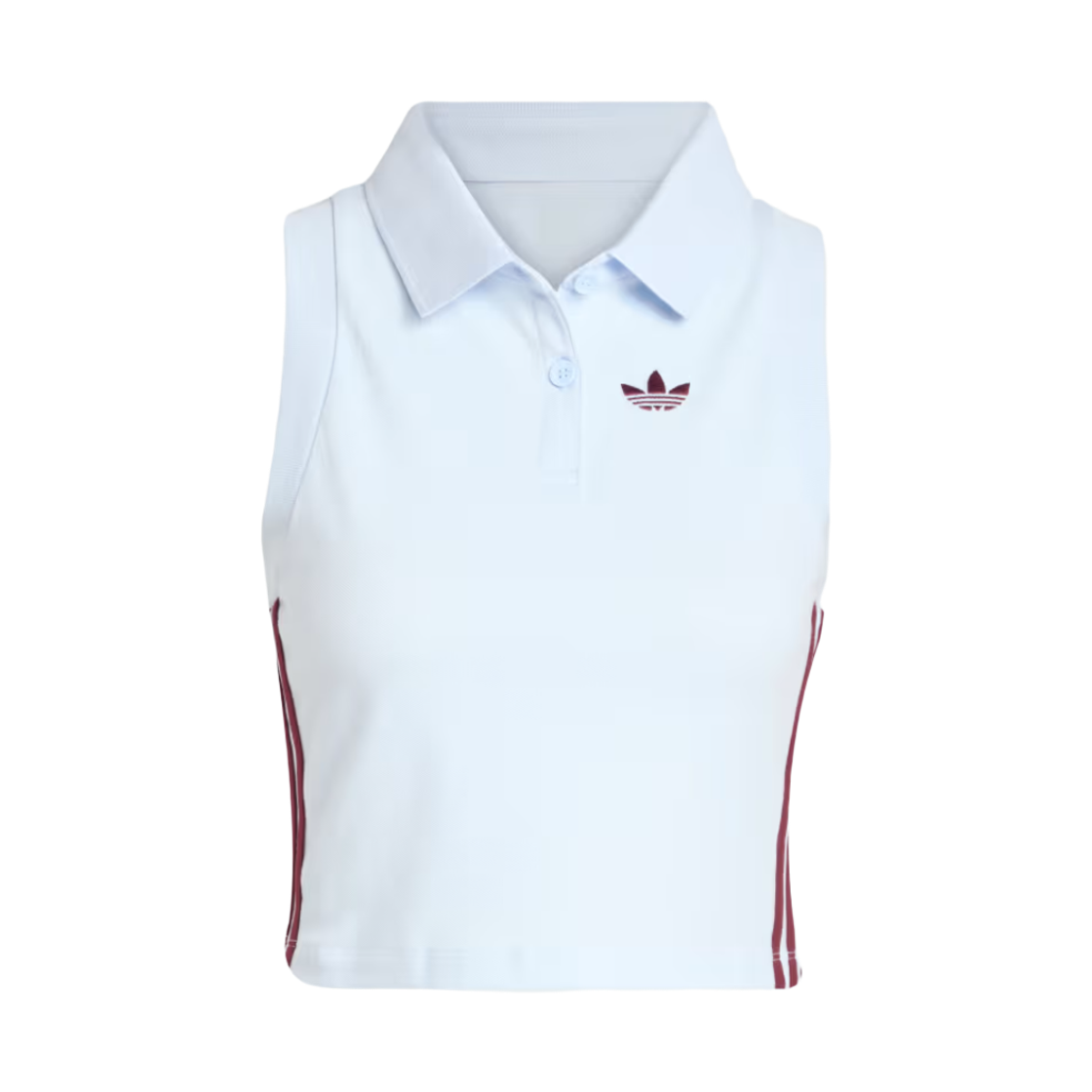 KD3702 (W) Adidas Polo Top Crystal Sky Maroon - KR Sizing