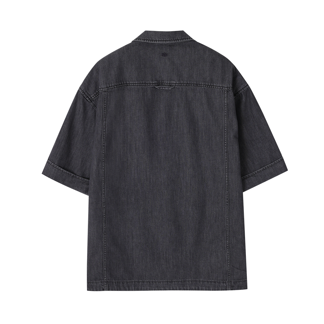 송지오 지제로 트윈 팬서 오픈 카라 데님 하프 셔츠 다크 그레이(SONGZIO ZZERO Twin Panther Open Collar Denim Half Shirt Dark Grey) - 2