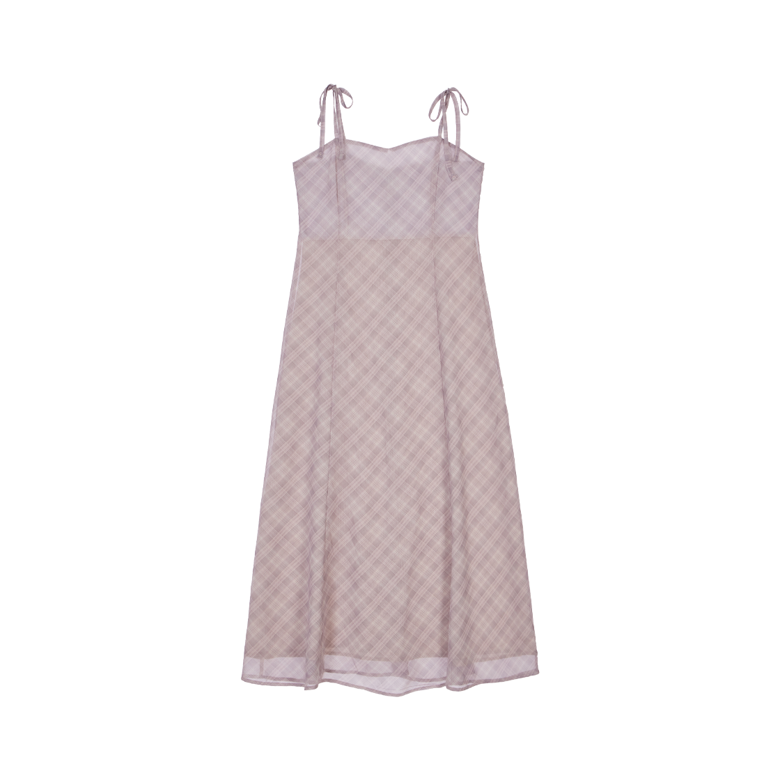 RS26SOP105PNK Rosefrantz Sheer Grace Slim Long Dress [Pink]