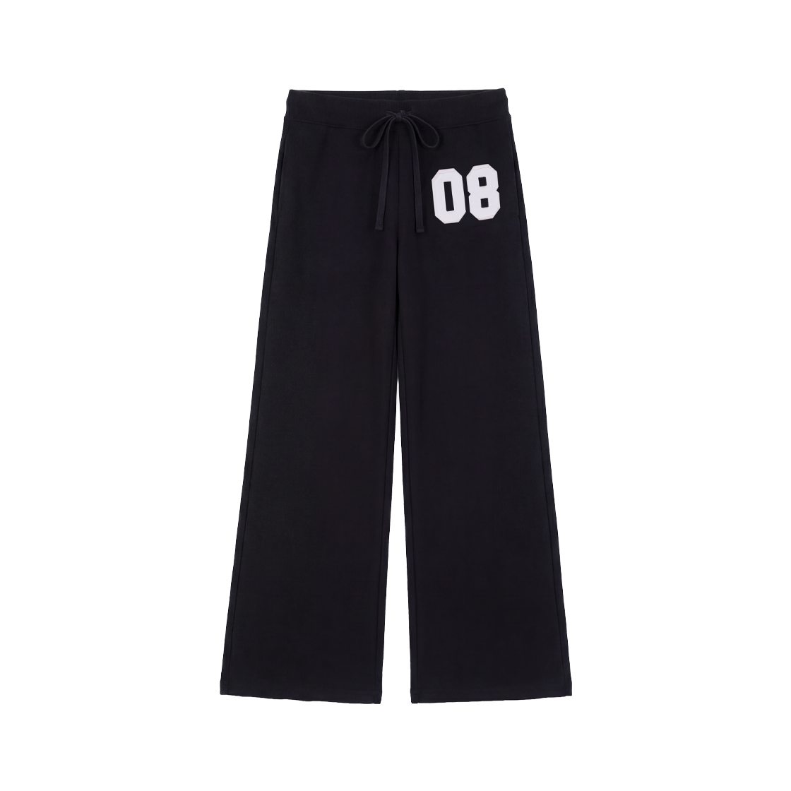 RS26CSP102BLK Rosefrantz Patchwork Bootcut Sweatpants [Black]