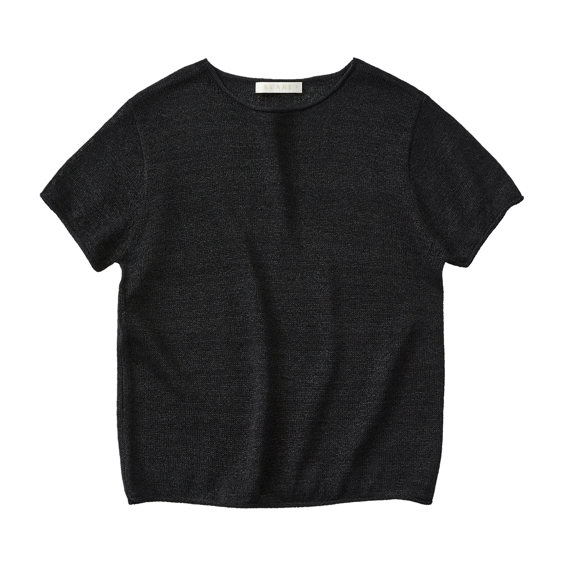 (우먼)코튼 페이퍼 하프 니트 블랙((W) Suare Women Cotton Paper Half Knit Black)