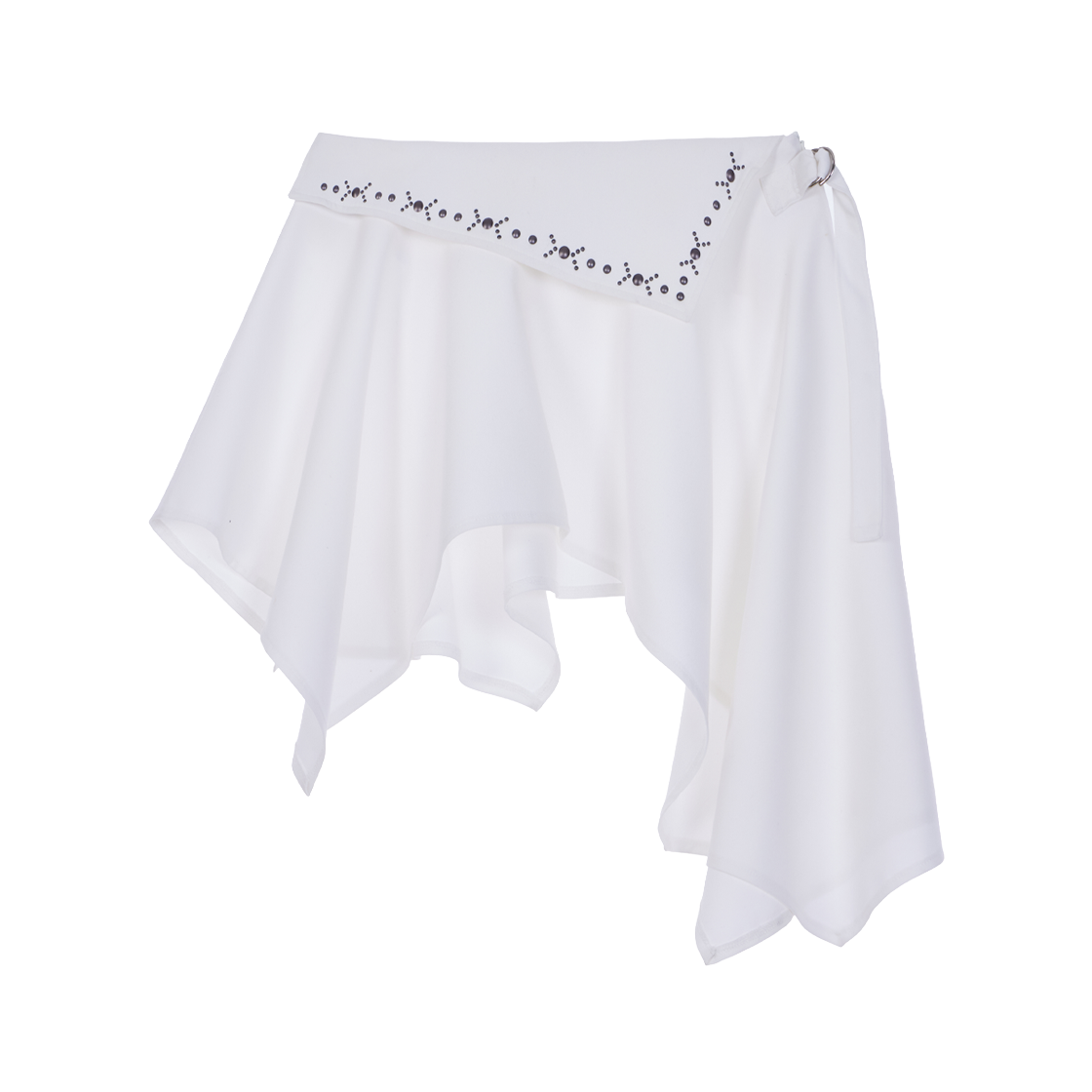 로제프란츠 스터드 언밸런스 플레어 스커트 아이보리(Rosefrantz Stud unbalance Flare Skirt [Ivory]) - 1
