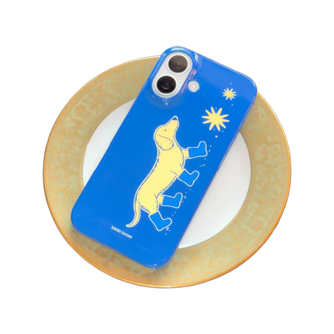 비비블 하우스 닥스훈트 폰케이스 블루(BIBIBL HOUSE Dachshund Phone Case blue) - 3
