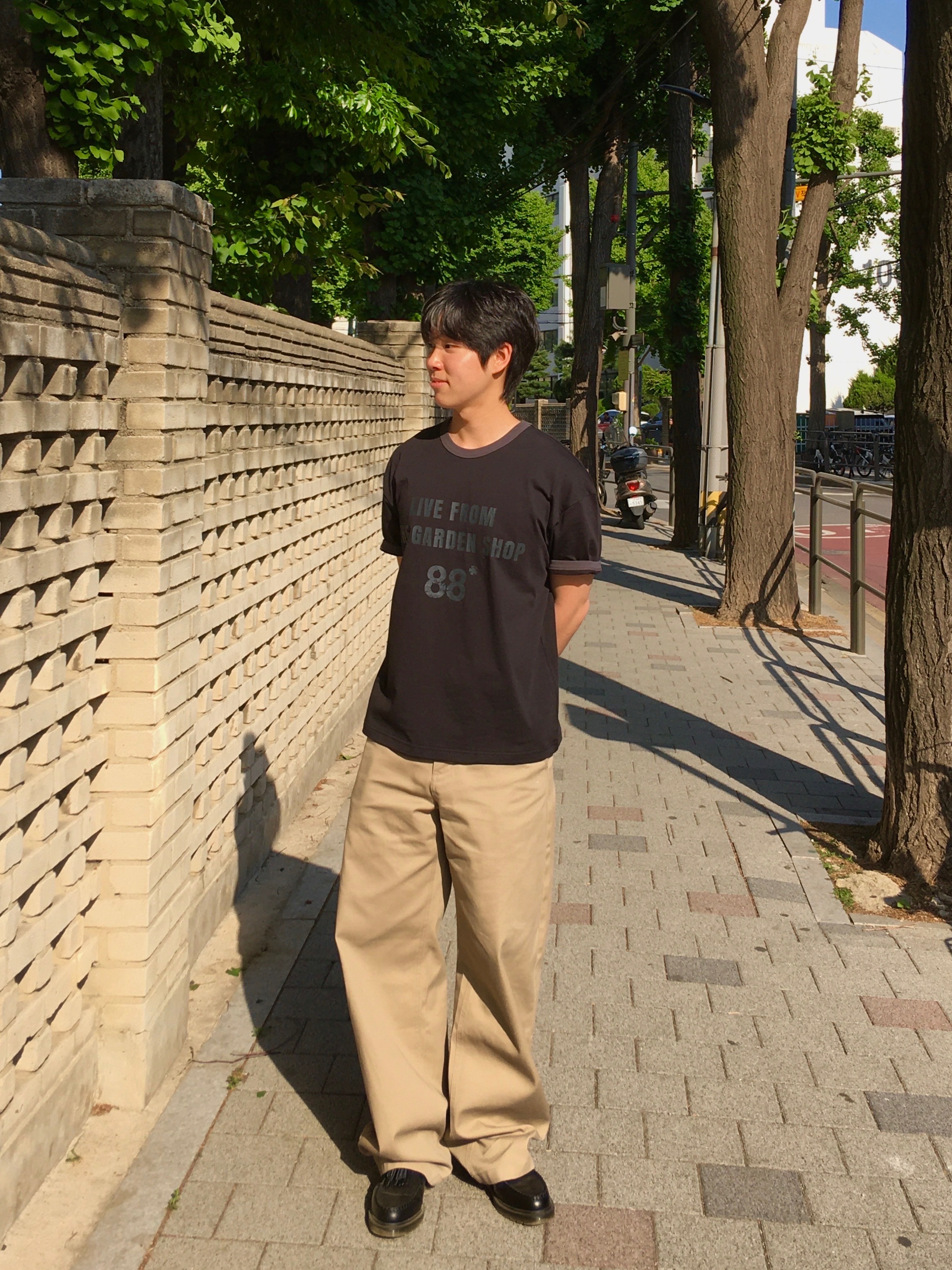 Dr. Martens 1461 Smooth Black 착용 스타일 - 1