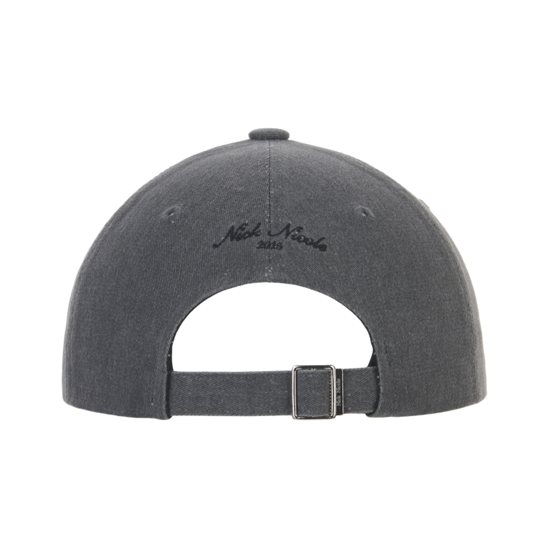 닉앤니콜 니콜 레터링 볼 캡 데님 차콜(NICK&NICOLE Nicole Lettering Ball Cap Denim Charcoal) - 2