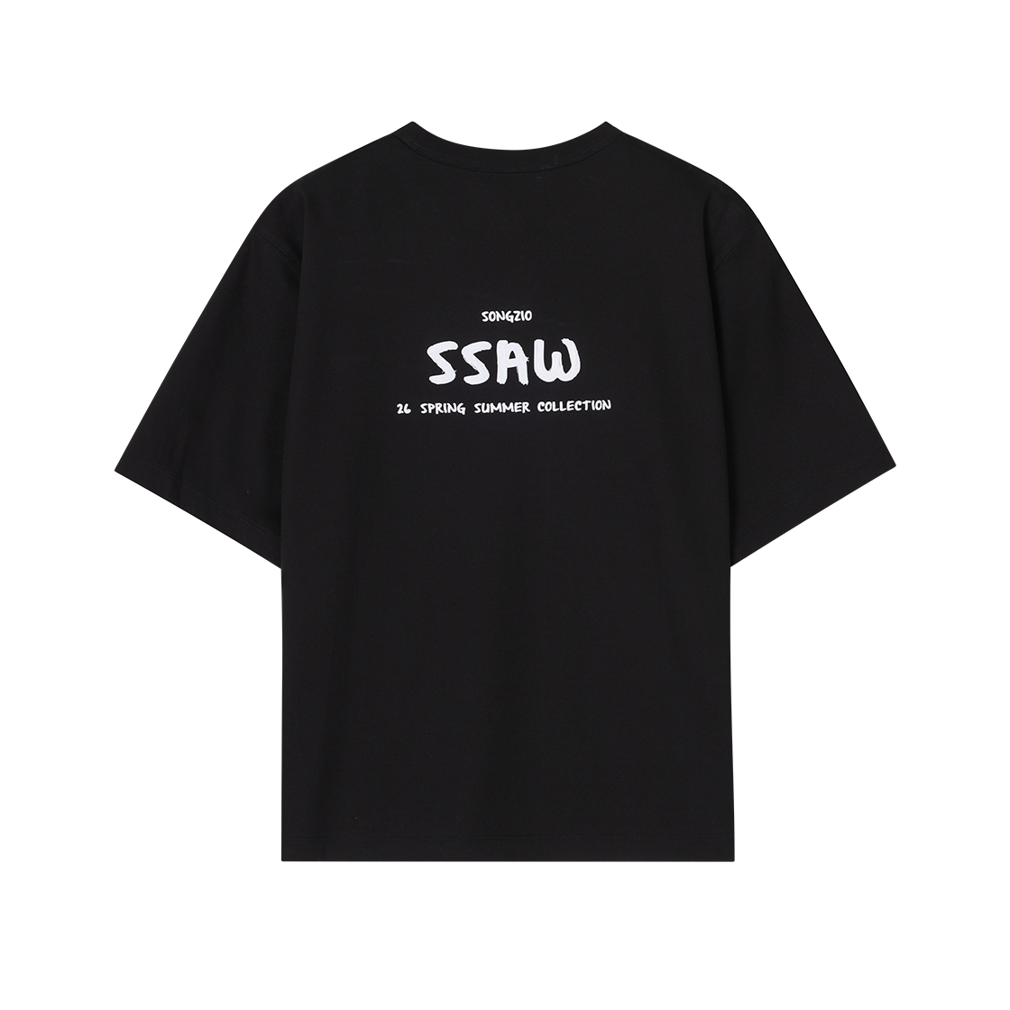 (W) 송지오 우먼 SSAW 타이틀 티셔츠 블랙((W) SONGZIO SSAW Title T Shirt Black) - 2