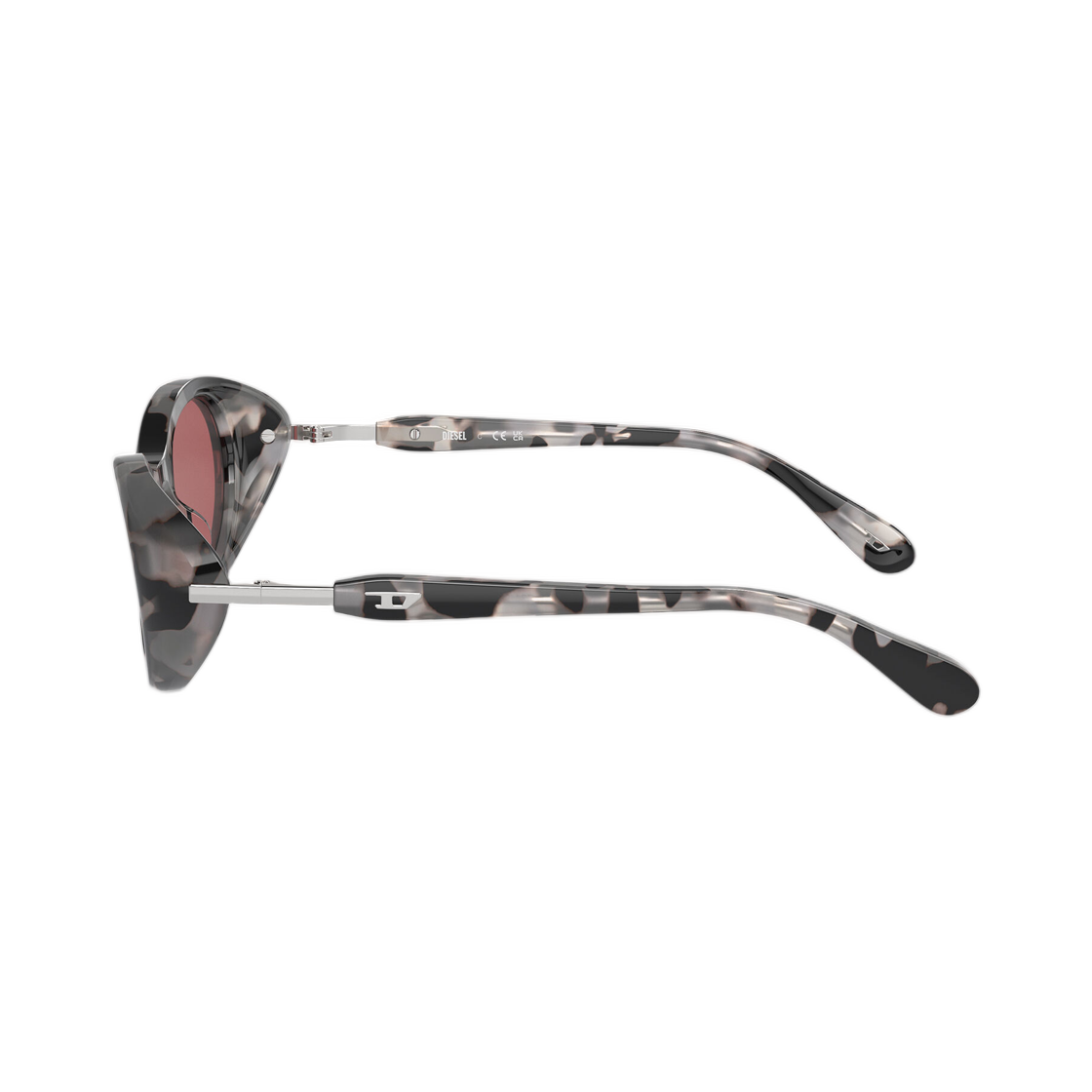 디젤 랩-어라운드 쉐입 선글라스 그레이 하바나 레드(Diesel Wrap-Around Shape Sunglasses Grey Havana Red) - 3