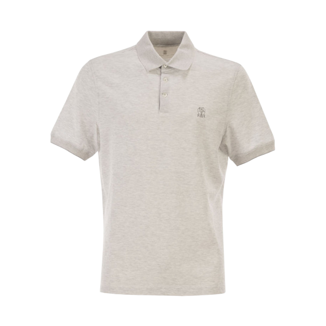 브루넬로 쿠치넬리 자수 로고 폴로 셔츠 펄(Brunello Cucinelli Embroidered Logo Polo Shirt Pearl)