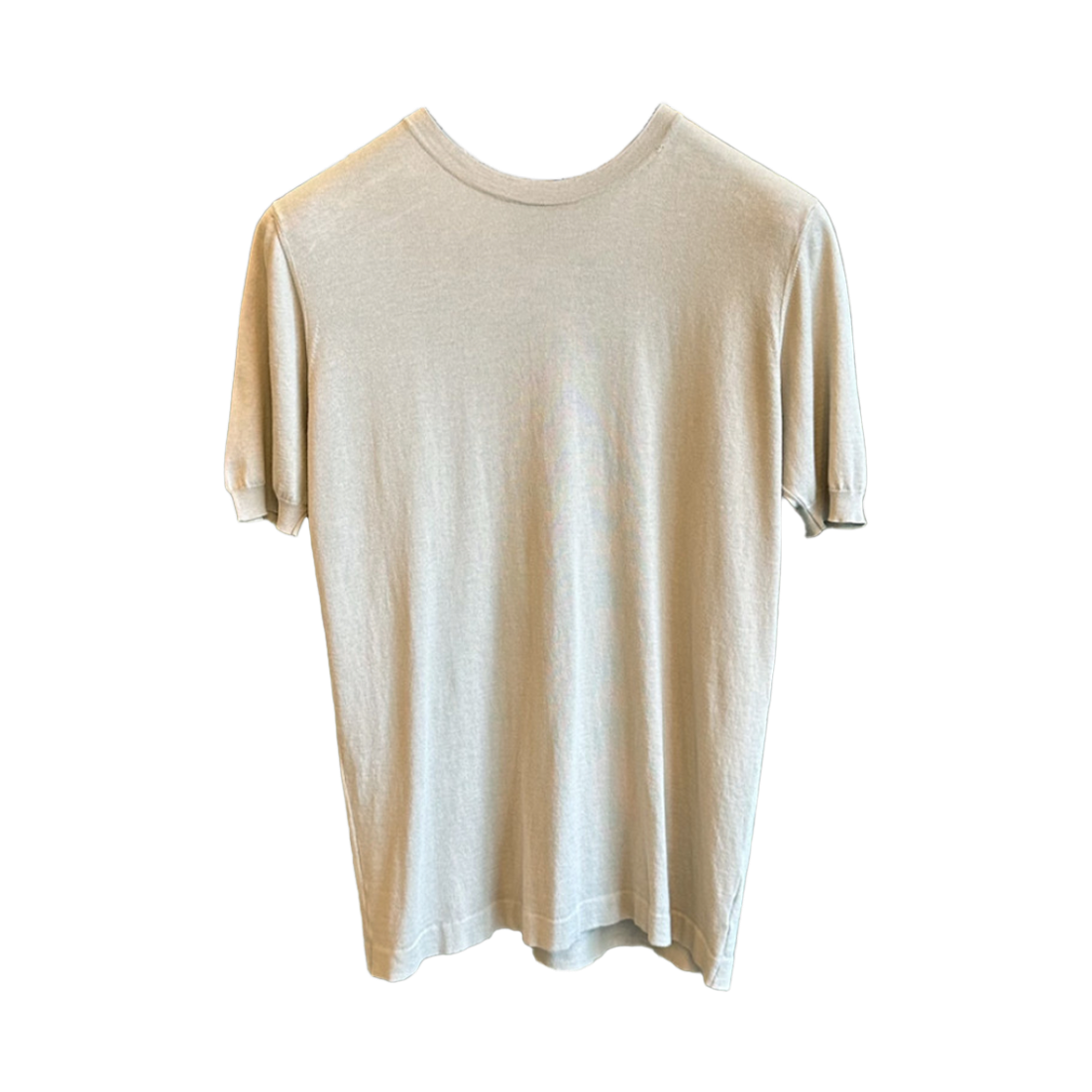 키톤 코튼 밴딩 라운드넥 숏슬리브 티셔츠 라이트 그레이(Kiton Cotton Banding Roundneck Short Sleeve T-Shirt Light Gray) - 1