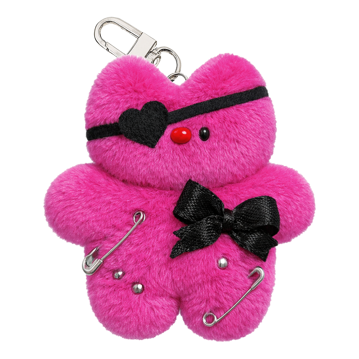 찌콩상점 핸드메이드 딥퍼플 고앵 키링(ZZICONG STORE Handmade Deep Purple Cat Keyring) - 1