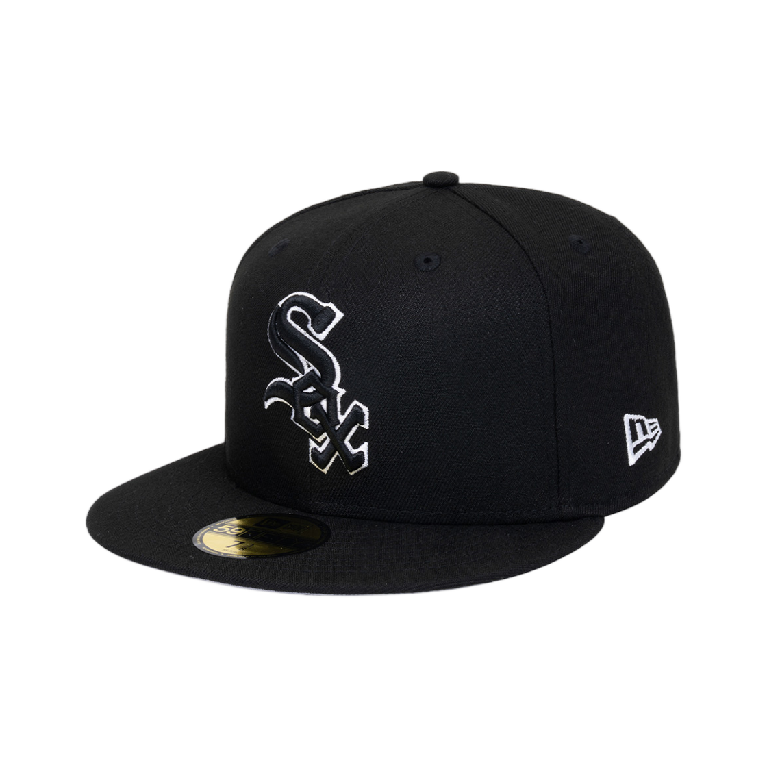 11941974 New Era MLB Chicago White Sox Basic Outline Fitted Cap Black