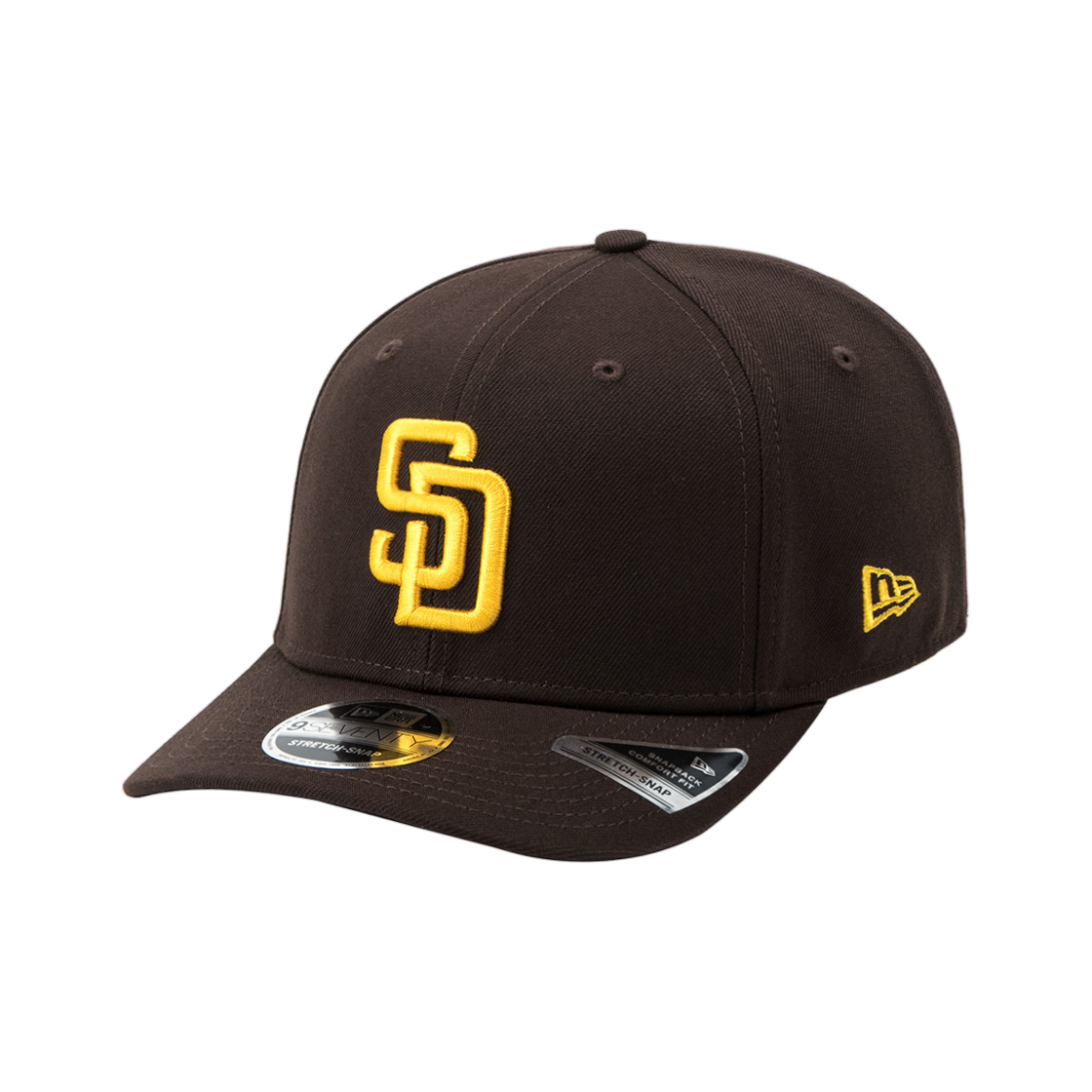 60646885 New Era MLB San Diego Padres Player Replica Stretch Snapback Game Burnt Wood