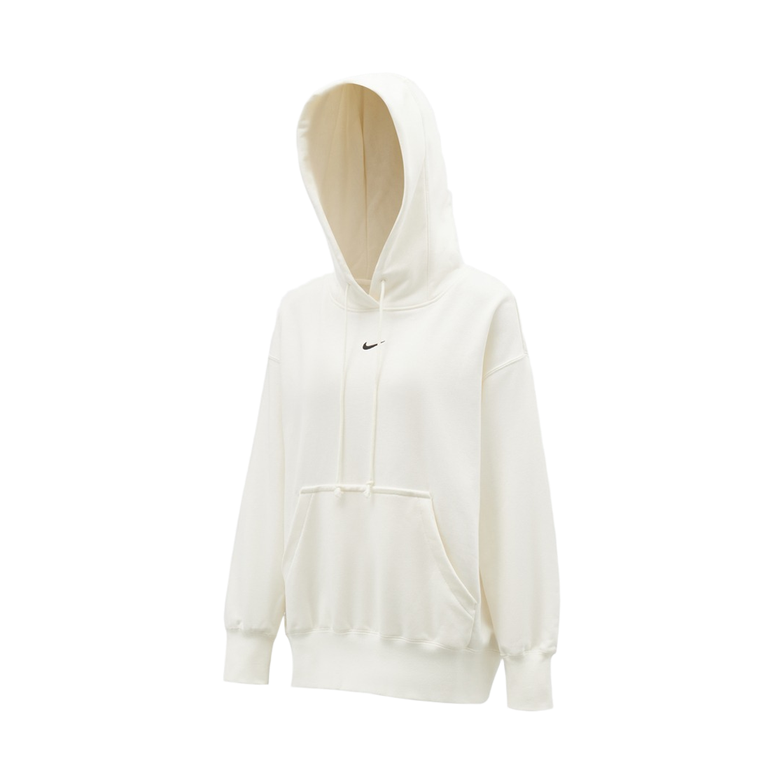 (W) 나이키 피닉스 플리스 오버사이즈 풀오버 베스킷볼 후드 세일 블랙 - 아시아((W) Nike Phoenix Fleece Oversized Pullover Basketball Hoodie Sail Black - Asia) - 2