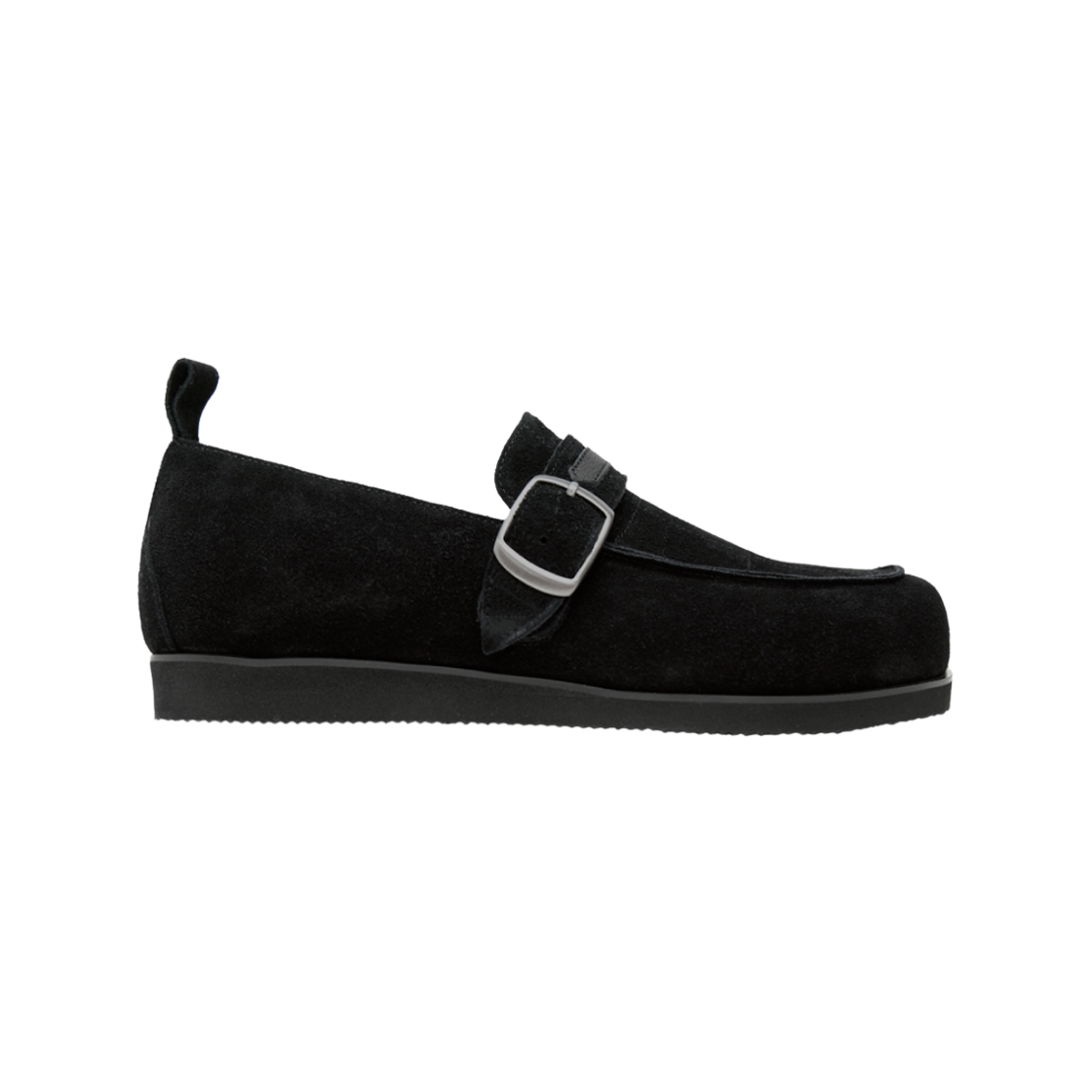 [프리오더] 폴리테루 페블 로퍼 (스티치드 버전) 스웨이드 블랙([프리오더] Polyteru Pebble Loafer (Stitched Ver.) Suede Black)
