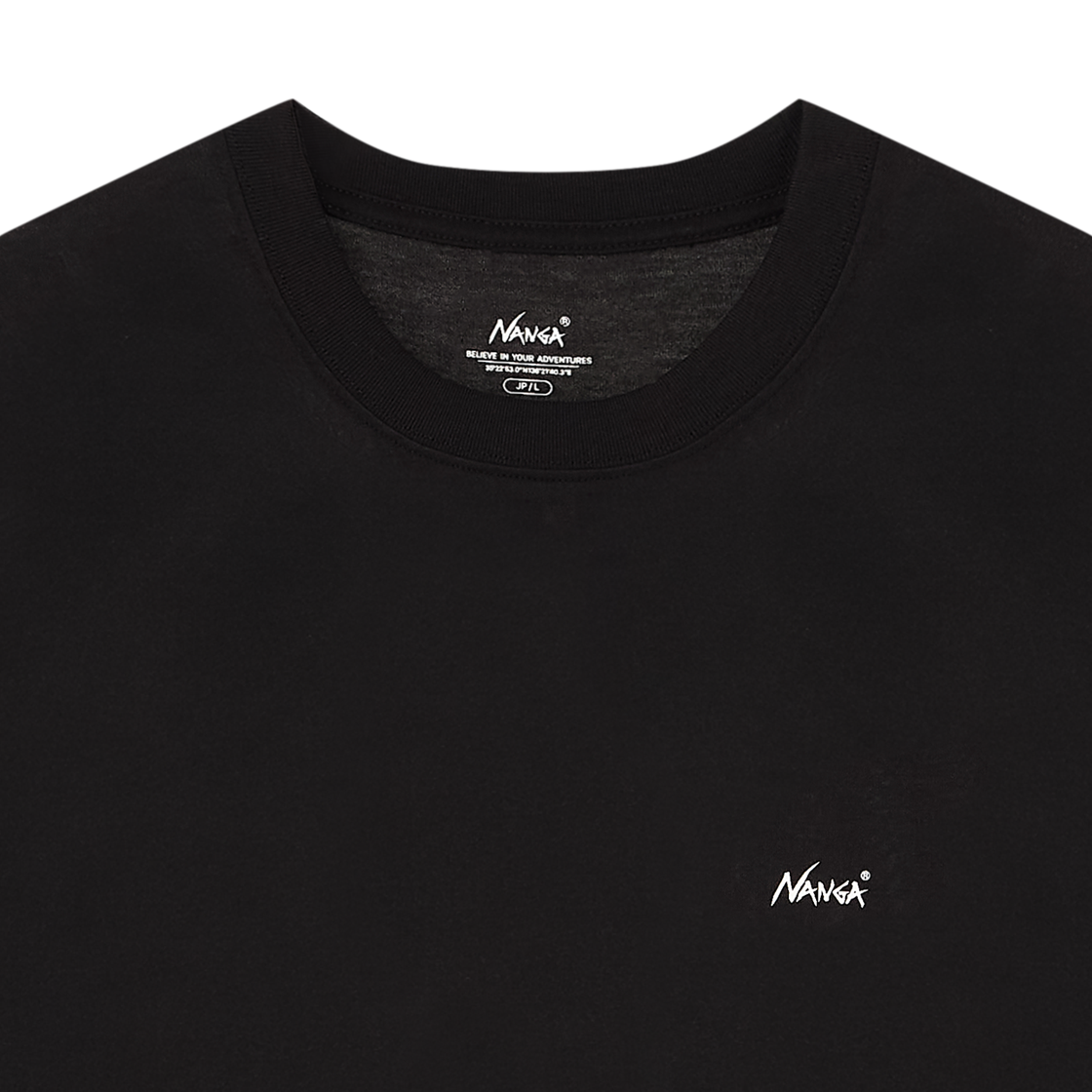 난가 드라이 믹스 피봇 슬리브 티 블랙 - 26SS(Nanga Dry Mix Pivot Sleeve Tee Black - 26SS) - 3