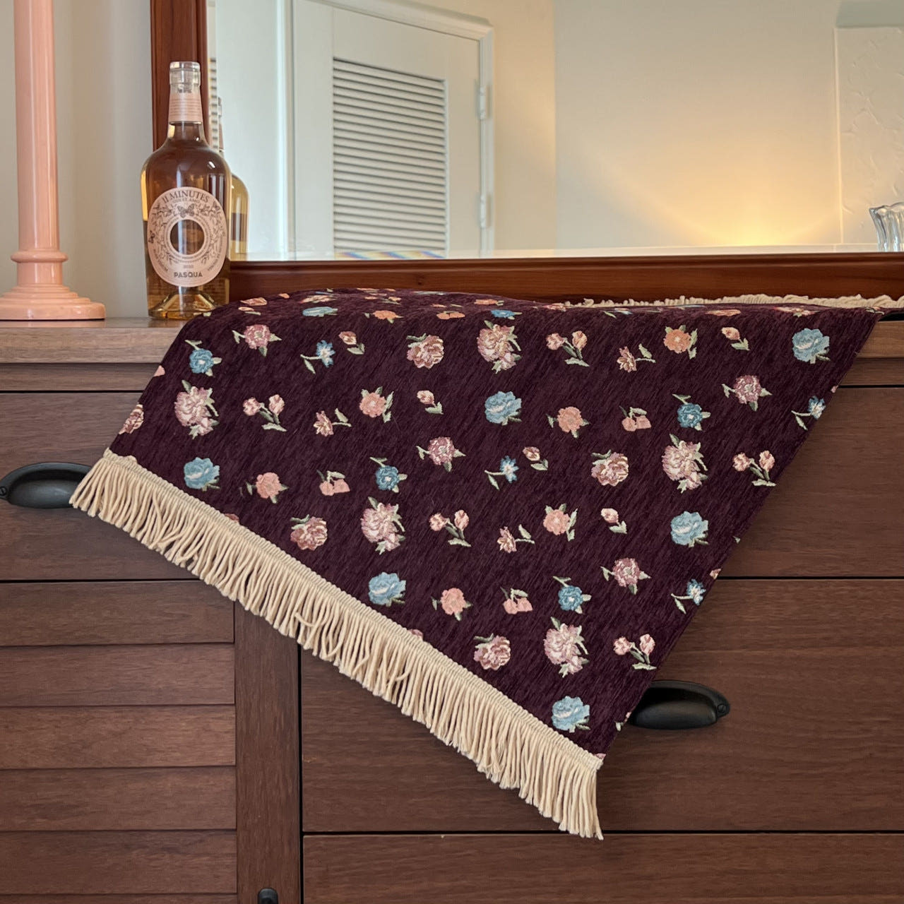 딥다운 로맨틱 빈티지 미끄럼 방지 발매트 45x65cm(MUSEONGHWA Deep-down vintage non-slip foot mat 45x65cm) - 2